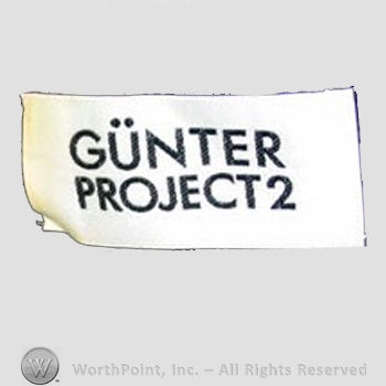 Clothing label : Gunter Ruecker.