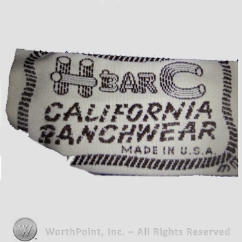 Clothing label : H Bar C.