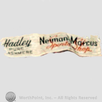 Clothing label : Hadley.