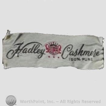 Clothing label : Hadley.