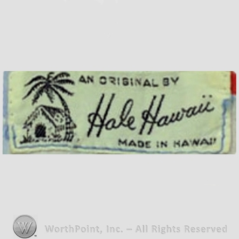 Clothing label : Hale Hawaii.