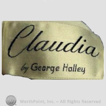 Clothing label : George Halley.