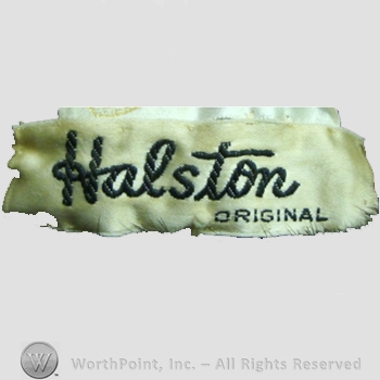 Clothing label : Roy Halston.