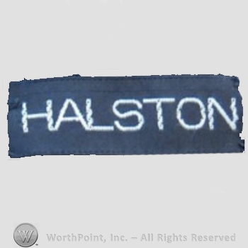 Clothing label : Roy Halston.
