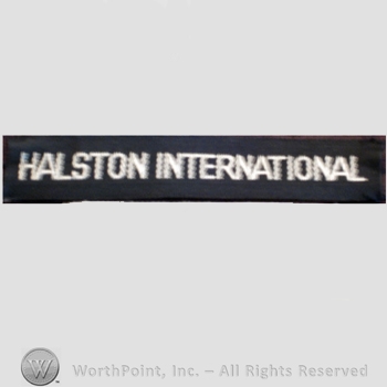 Clothing label : Roy Halston.