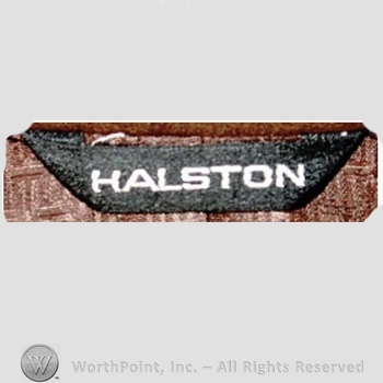 Clothing label : Roy Halston.