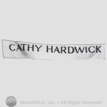 Clothing label : Cathy Hardwick.