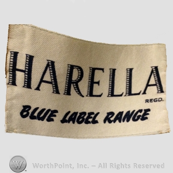 Clothing label : Harella.