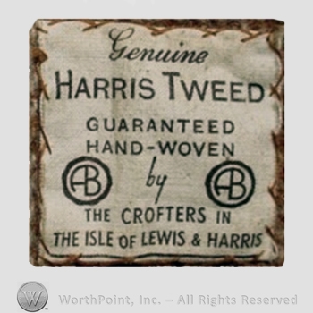 Clothing label : Harris Tweed.
