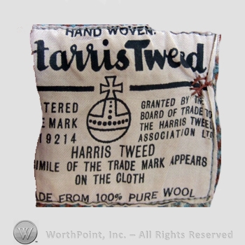 Clothing label : Harris Tweed.