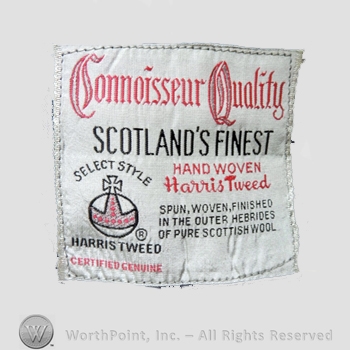 Clothing label : Harris Tweed.