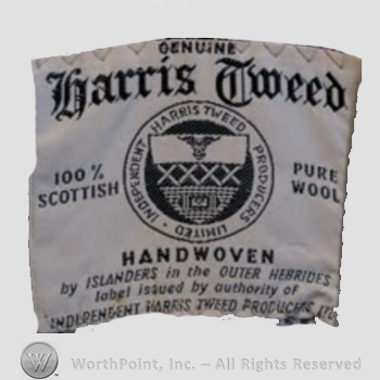 Clothing label : Harris Tweed.