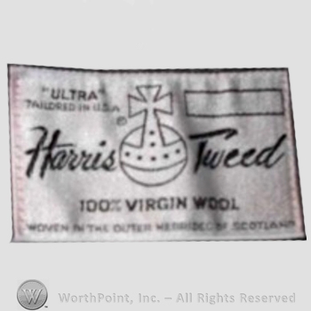 Clothing label : Harris Tweed.