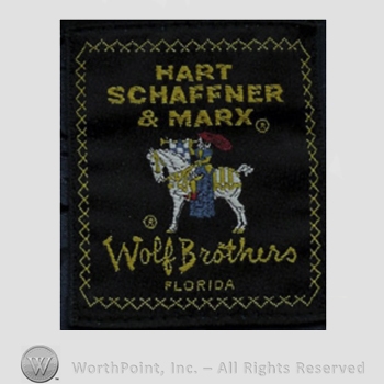 Mark with Clothing label : Hart, Schaffner and | #385216