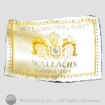 Mark with Clothing label : Hart, Schaffner and | #385217