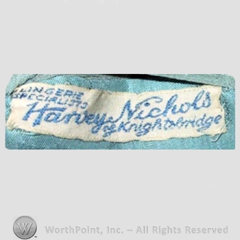 Clothing label : Harvey Nichols.