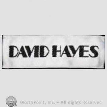 Clothing label : David Hayes.