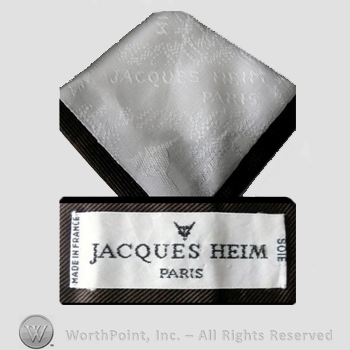Clothing label : Jacques Heim.