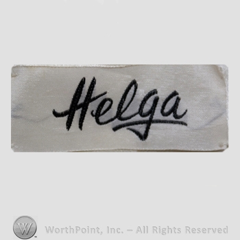 Clothing label : Helga.