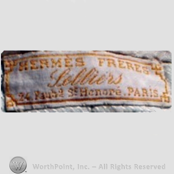 Clothing label : Hermes.