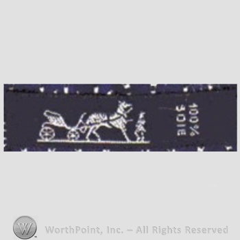 Clothing label : Hermes.