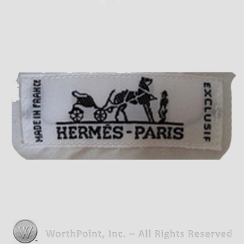 Clothing label : Hermes.