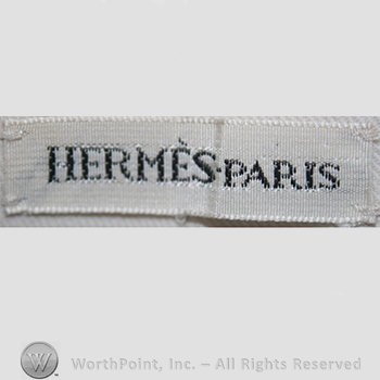 Clothing label : Hermes.