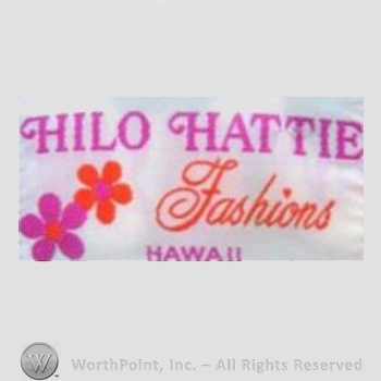 Clothing label : Hilo Hattie.