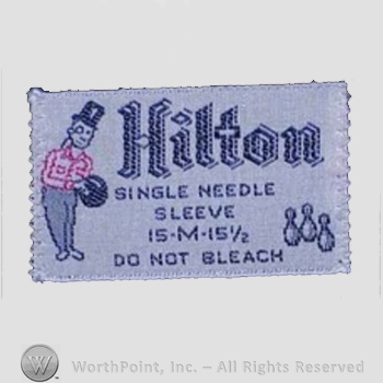 Clothing label : Hilton.