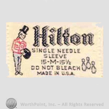 Clothing label : Hilton.