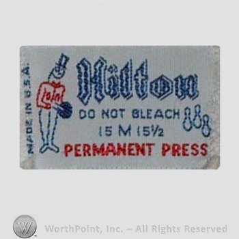 Clothing label : Hilton.