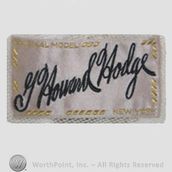 Clothing label : G. Howard Hodge.