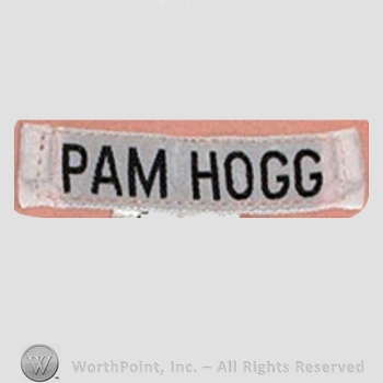 Clothing label : Pam Hogg.
