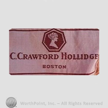 Clothing label : C. Crawford Hollidge.