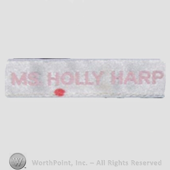 Clothing label : Holly Harp.