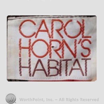 Clothing label : Carol Horn.