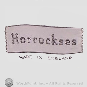 Clothing label : Horrockses.