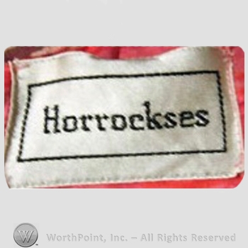 Clothing label : Horrockses.