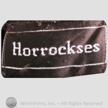 Clothing label : Horrockses.