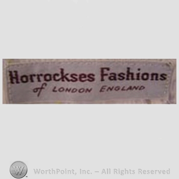 Clothing label : Horrockses.