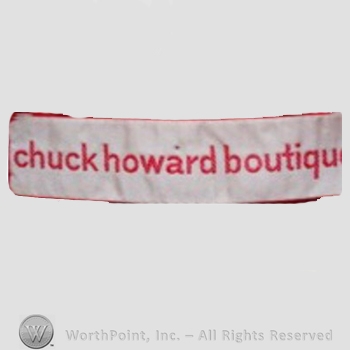 Clothing label : Charles Chuck Howard.