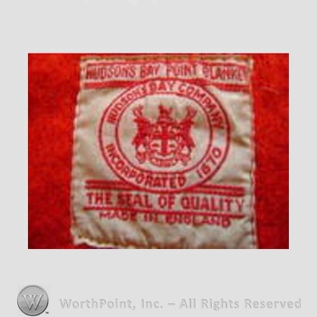 Clothing label : The Hudson's Bay Company.