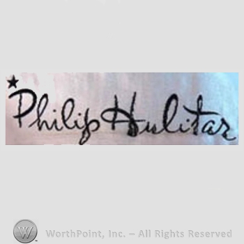 Clothing label : Phillip Hulitar.