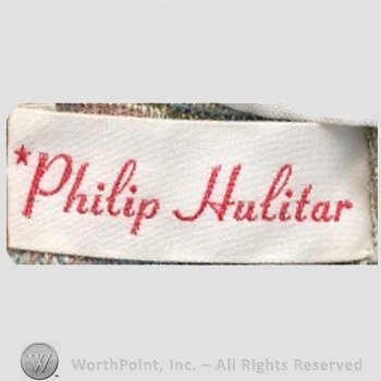 Clothing label : Phillip Hulitar.