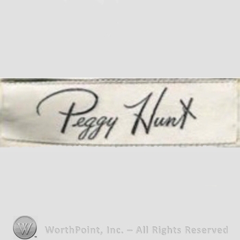 Clothing label : Peggy Hunt.