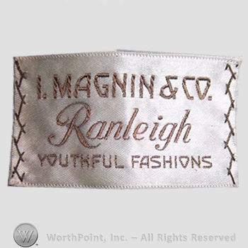 Clothing label : I. Magnin.