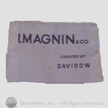 Clothing label : I. Magnin.