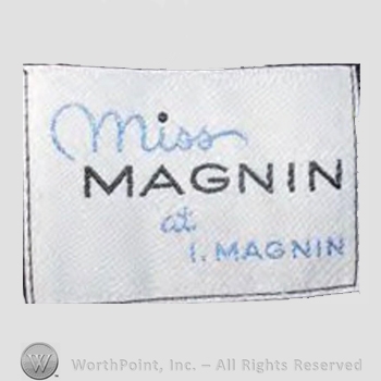 Clothing label : I. Magnin.