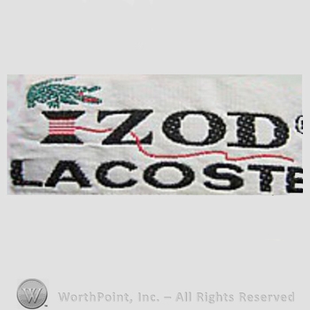 Clothing label : Izod.