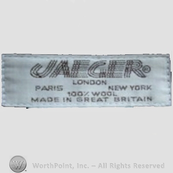 Clothing label : Jaeger.